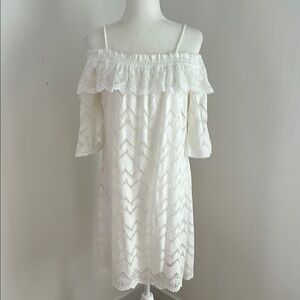 Violet Weekend Ivory Off-Shoulder Dress sz M